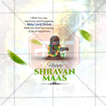 Editable Shravan Masarambh PSD file for social media
