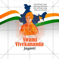 Elegant Swami Vivekananda Jayanti Flyer Design in Marathi, Hindi, and English - High-Quality PSD and JPG by Me Chitrakar