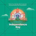 Stunning 15 August Independence Day Festival Banner in Marathi, Hindi, and English - Editable PSD  by Me Chitrakar