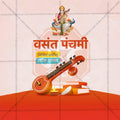 Stunning Vasant Panchami Template editable Banner in Marathi, Hindi, and English - Editable PSD and JPG by Me Chitrakar
