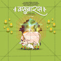 Professional Vasu Baras Template Design in Marathi, Hindi, and English - High-Quality Editable PSD  by Me Chitrakar