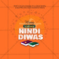 High-Quality Vishwa Hindi Diwas / World Hindi Day editable Flyer in Marathi, Hindi, and English - Editable PSD and JPG by Me Chitrakar