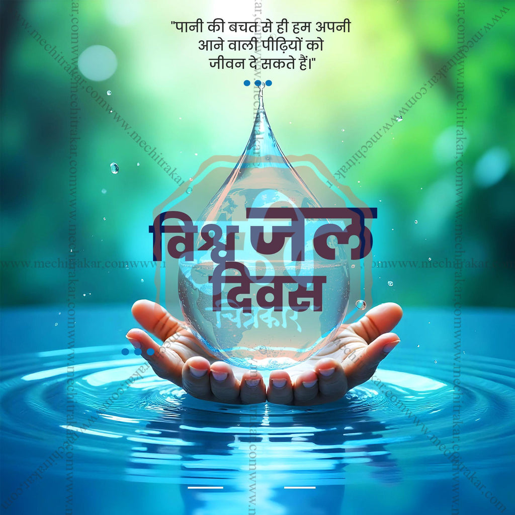 World Water Day Social Media Templates | 10 PSD Bundle No.1 (Hindi) | Me Chitrakar-0325