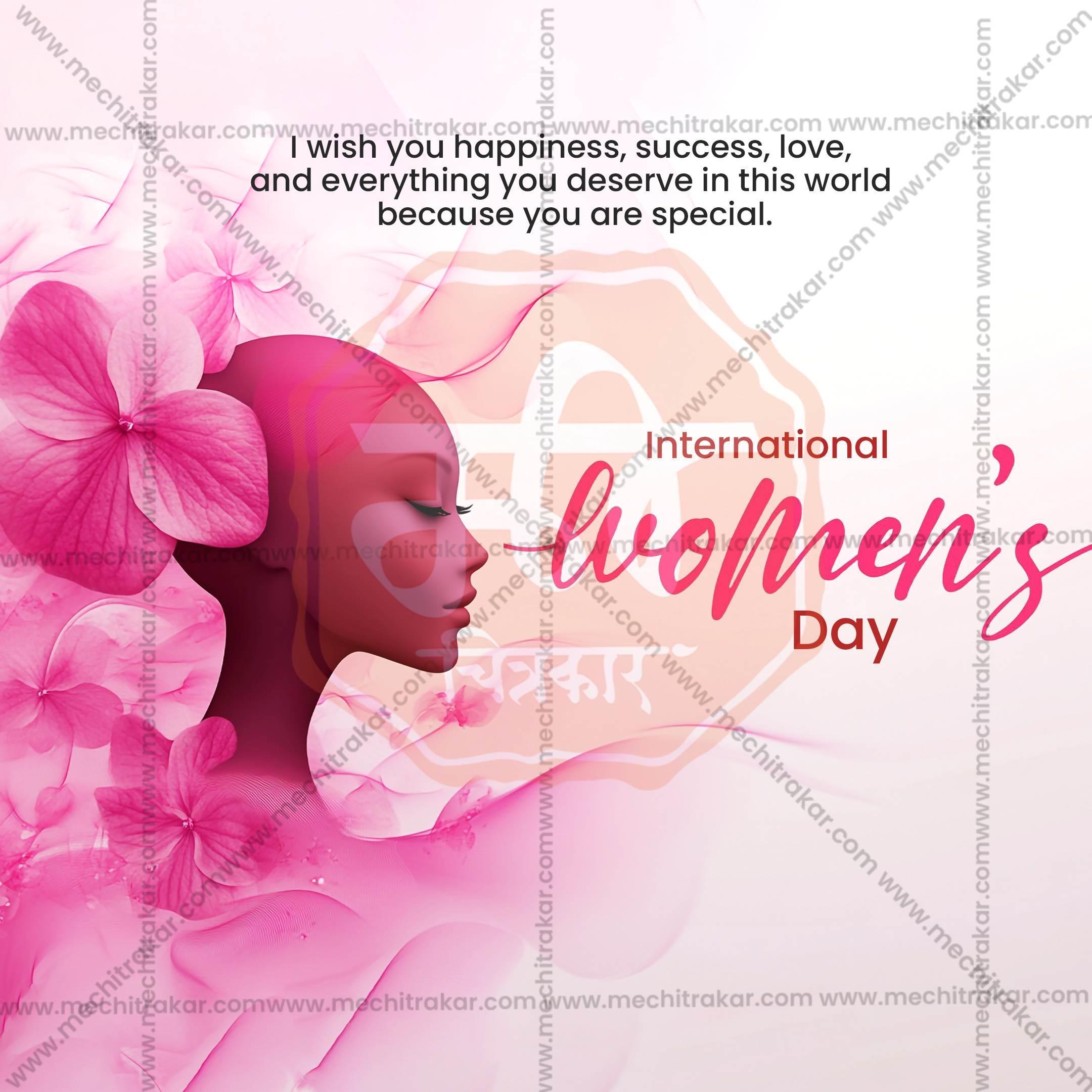 International Women's Day Social Media Template | English PSD | Me Chitrakar 0325-1