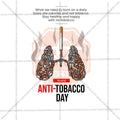 Elegant World No Tobacco Day, Anti-Tobacco Day, and Anti-Smoking Day Flyer Design in Marathi, Hindi, and English - High-Quality PSD and JPG by Me Chitrakar