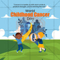 World Childhood Cancer Day Social Media Template | English PSD | Me Chitrakar 0225-1