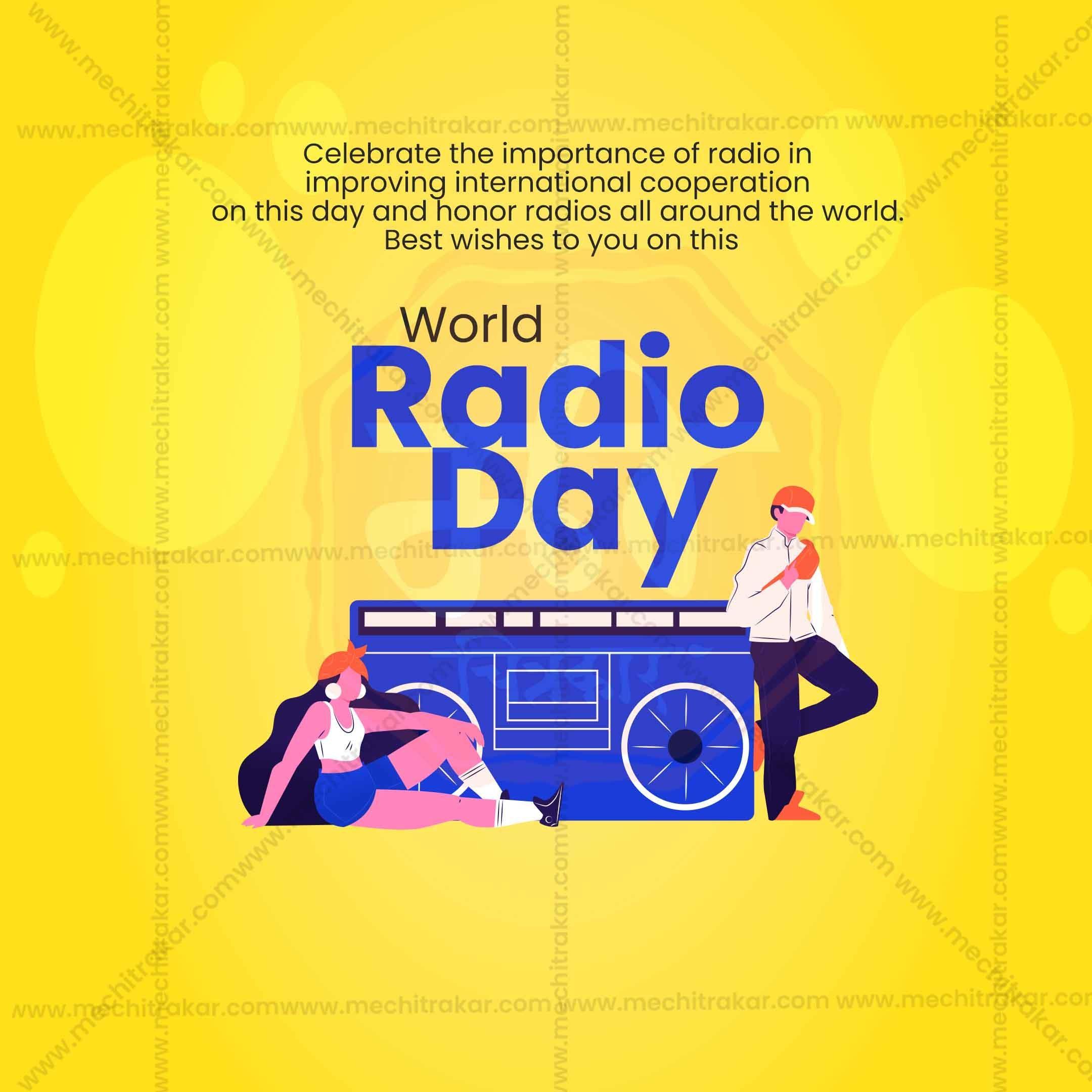 World Radio Day Social Media Template PSD & JPG Bundle:1 | (10 PSD & 10 JPG): English Templates