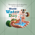 World Water Day Social Media Template | English PSD | Me Chitrakar 0325-3
