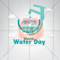 World Water Day Social Media Template | English PSD | Me Chitrakar 0325-7