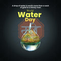 World Water Day Social Media Template | English PSD | Me Chitrakar 0325-9
