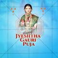 Attractive Jyeshta Gauri Avahan Festival Banner in Marathi, Hindi, and English - PSD  by Me Chitrakar